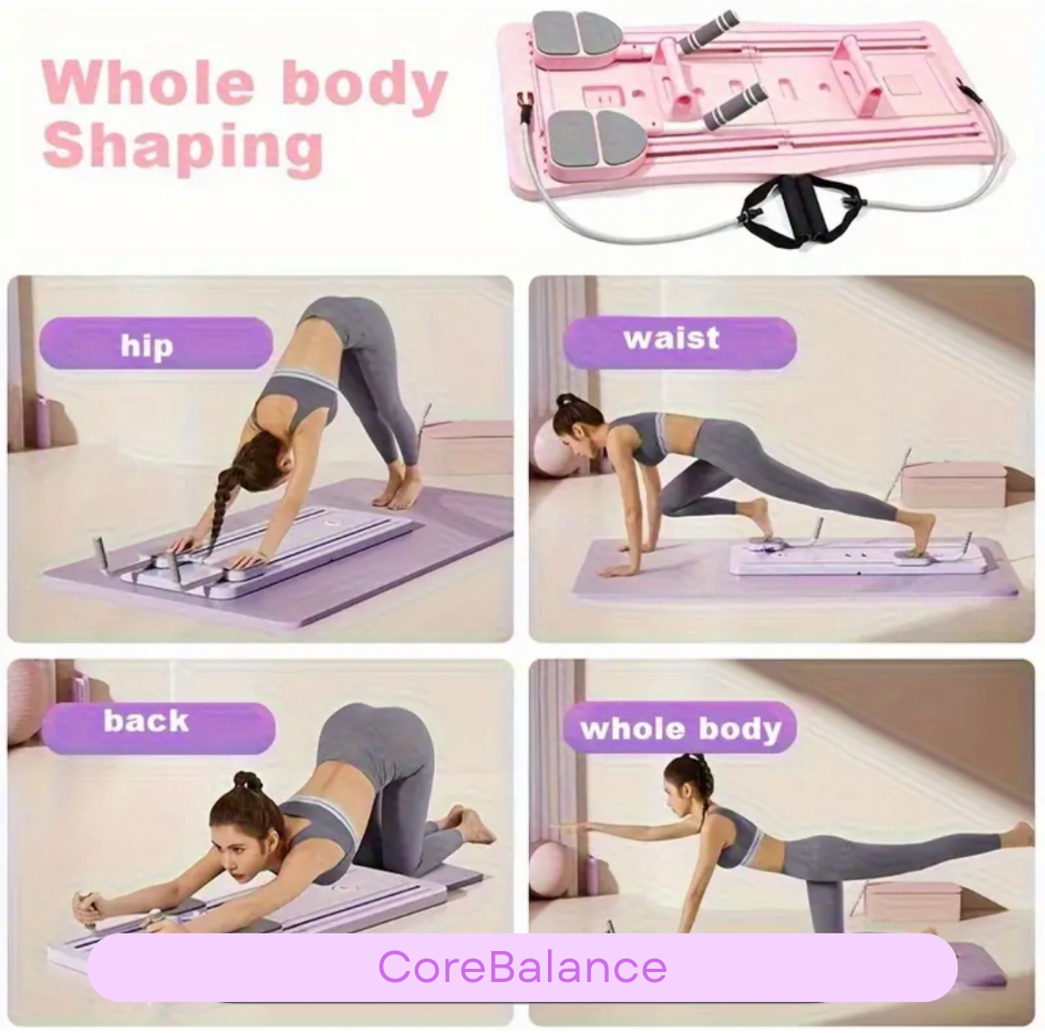 CoreBalance™ – Dein 8-in-1 Pilatesboard für effektives Training zu Hause